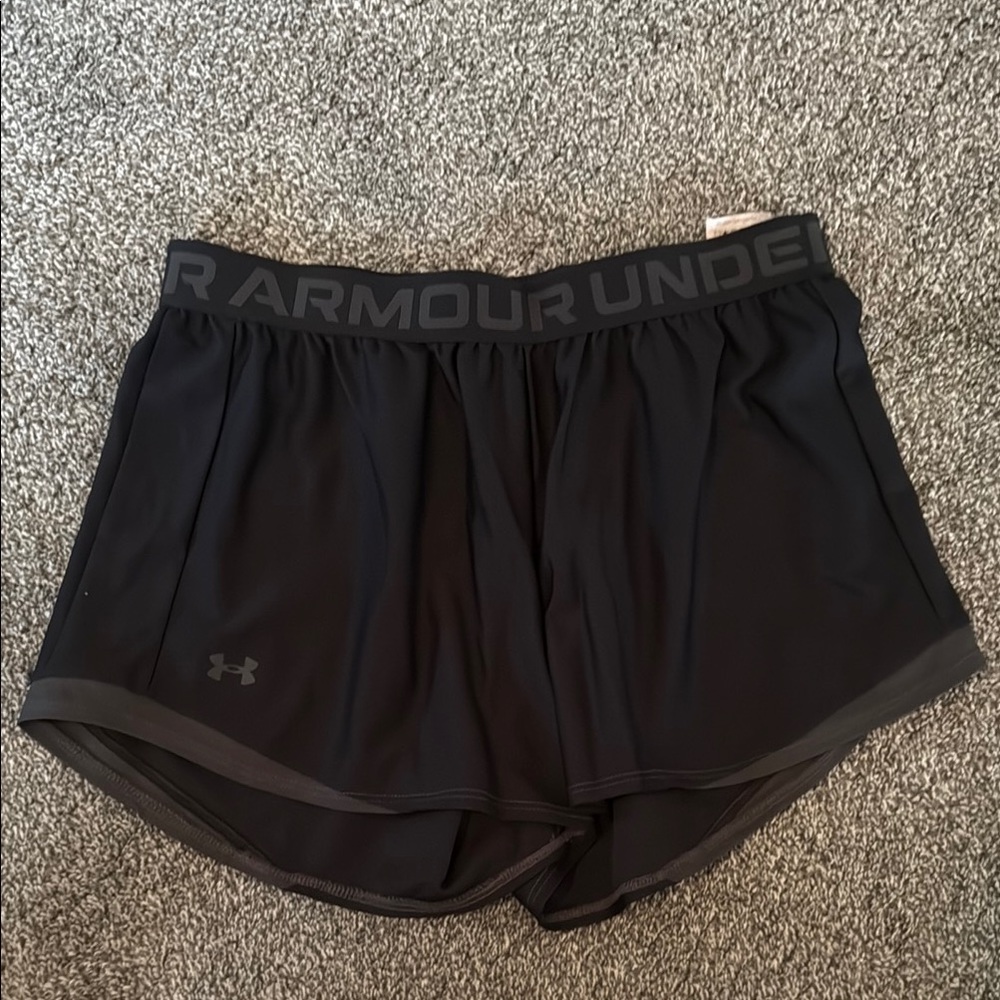 Under Armour Black Athletic Shorts Lightweight Performance